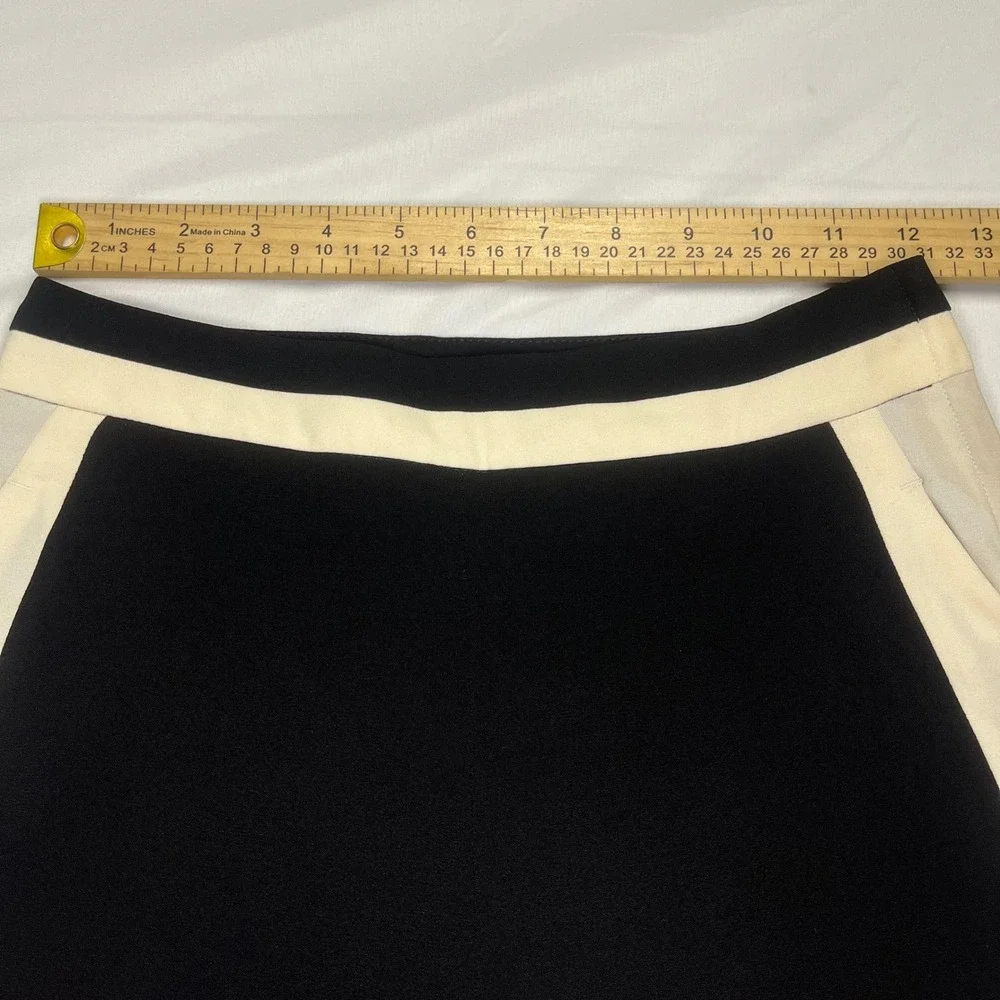 H&M Black and Cream Wide Leg Tuxedo Stripe Dress Pants - Picture 5 of 7